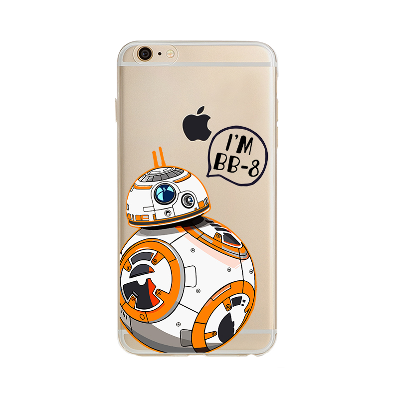 For iPhone 6S Case Star Wars The Force Awakens BB 8 Droid Robot Soft TPU Slim