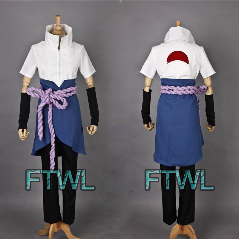 Hot-Anime-Naruto-Shippuden-Sasuke-Uchiha-Cosplay-Costume-Full-Set-Custom