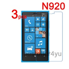 3 PCS High Quality Protective Film for Nokia Lumia 920 N920 LCD Anti- Scratch Screen Protector Guard Cover + Free Shipping
