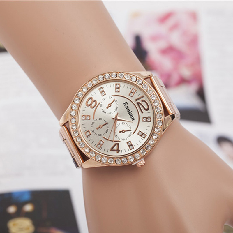 Relojes mujer dorados         montre      