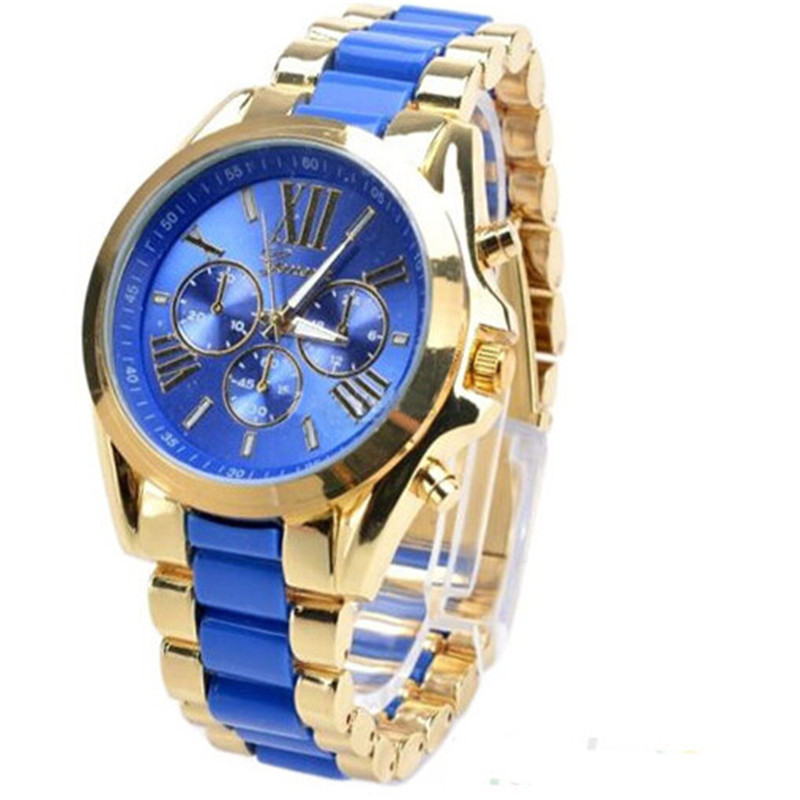 Fashion Men Watch Fashion Geneva Stainless Steel Roman Numerals Quartz Analog WristWatches CC2240