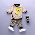 2017 New Boys Set Cartoon Lion T Shirt and Pants 2pcs Set Fashion Long Sleeve Cotton