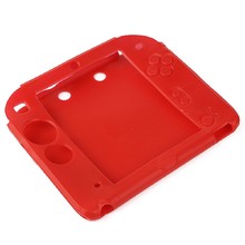 HOT New Silicone Protective Rubber bumper Gel Skin Soft Case Cover for Nintendo 2DS Red Soft Shell
