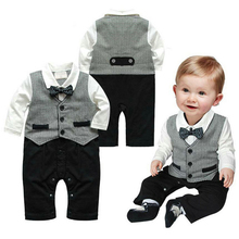 Kid Baby Boy Splice Romper Jumpsuit Romper Costume Outfit Set New Hot Sale Free Shipping