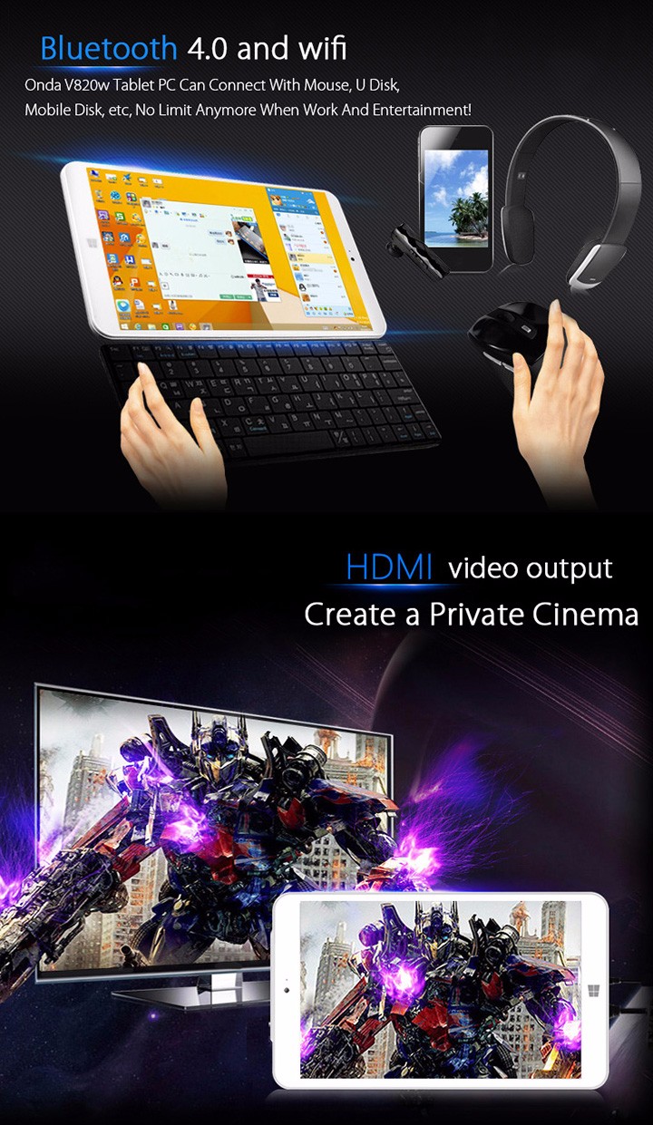 NEW Original ONDA V820W 8.0 Inch Dual OS Windows 10+ Android 4.4 Tablet PC Quad Core Z3735F 2+32GB IPS Screen Camera Bluetooth NEW Original ONDA V820W 8.0 Inch Dual OS Windows 10+ Android 4.4 Tablet PC Quad Core Z3735F 2+32GB IPS Screen Camera Bluetooth