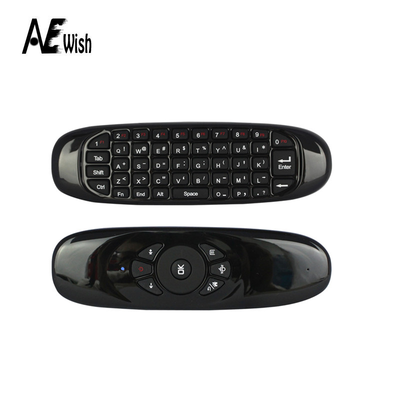 Anewish 2.4GHz G Mouse II/C120 Air Mouse T10 Rechargeable Wireless GYRO Air Fly Mouse Keyboard for Android TV Box Computer