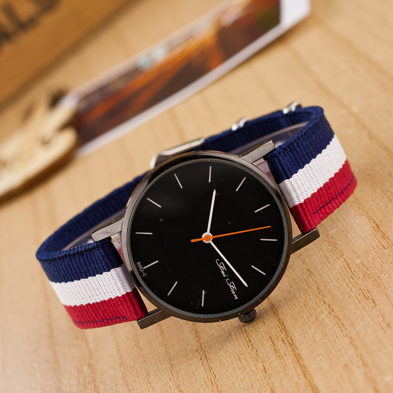 Colorful Canvas Band s watches stylish colorful canvas band in quartz Colorful Canvas Band s watches stylish colorful canvas band in quartz