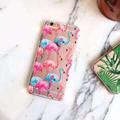 Fresh Flamingos Summer Painting Clear Plastic Skinny Cover Case Protector For iphone 6 6s 6PLUS Body