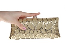 Alloy long rhinestone women bag clutch evening bags black/red/blue cosmetics case small purse bag for wedding/party/diner