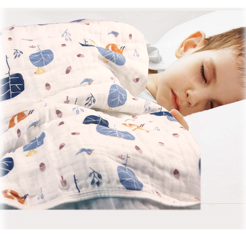 Multifunctional Aden Anais Baby Double Layers Blanket for Spring Autumn Infant Swaddle Bedding Quilt Travel Towel Size 47*47