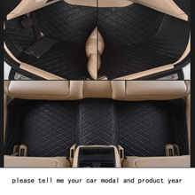 for mercedes benz ml firm pu leather Wear-resisting Car floor mats black grey Non-slip custom made waterproof car floor Carpets
