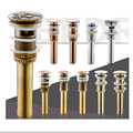 Bathroom Brass Artistic Basin Waste Pop Up Drain Bathroom Vanity Vessel Sink Waste Water Drain