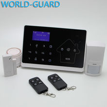 Android IOS APP 433Mhz Sensor Dual-network GSM PSTN Sim Call LCD Smart Dislay Touch Keypad Home Burglar Security Alarm