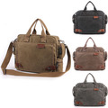 Men's Retro Vintage Shoulder Messenger Distressed Genuine Crazy