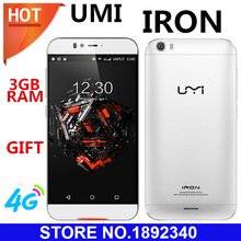 Original UMI IRON 4G LTE 5 5 inch FHD Screen Android 5 1 Smartphone MTK6753 Octa