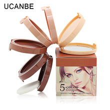 New Arrival Makeup 5 Colors Natural Face Concealer Palette Waterproof Highlighter Contour Camouflage Concealer Cream Cosmetics