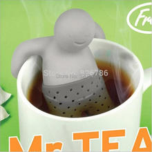 Fashion food grade silicone Mr Tea Infuser Teapot cute Tea Strainer Coffee Tea Sets Soft fred