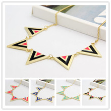 Min Order $10 Mix Free Shipping CX272  triangle necklaces & pendants Collar necklace Costume Jewelry Bijouterie Canlyn