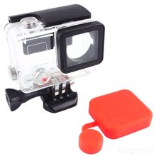 Gopro Accessories Go Pro Soft Silicone Lens Cover Cap for GoPro HD Hero 3+ Camera Housing Case