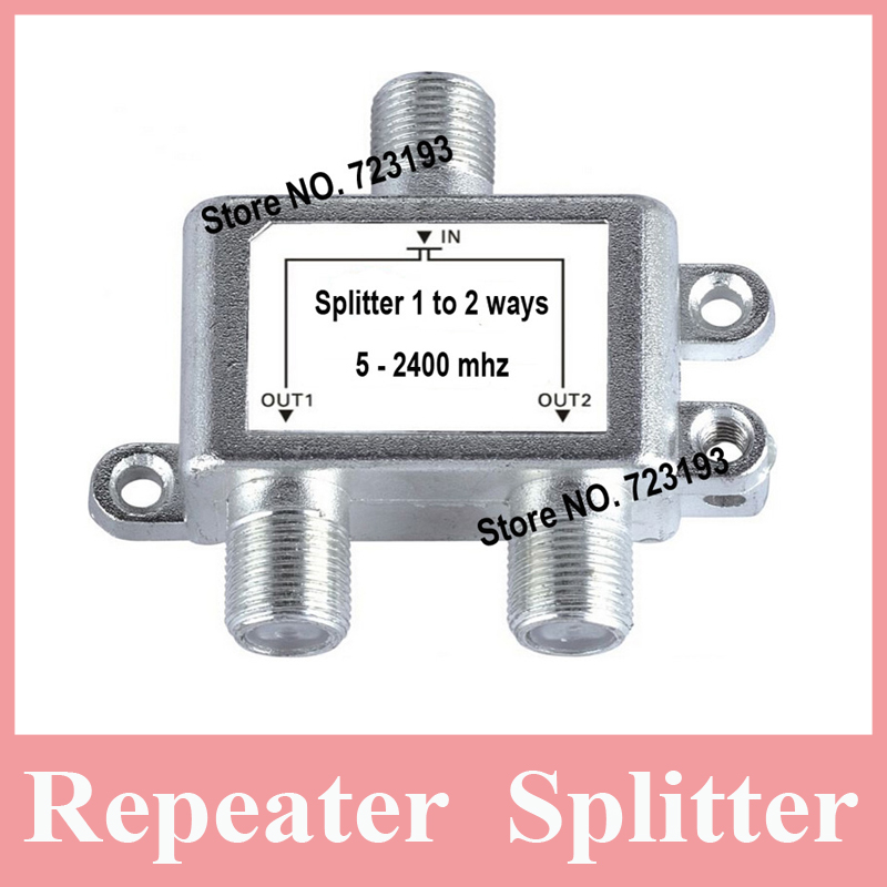 5-2400Mhz  Signal Repeater Splitter, 1 to 2 Ways Mobile Phone Booster Splitter, Cable Splitter with N Type Connector
