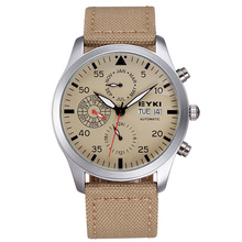 New Arrival EYKI Brand Automatic Mechanical Watches Men Luxury Brand Sport Watch Fabric Band Years Month