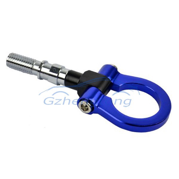 NEW Blue Aluminum Racing Screw Tow Hook Trailer Small Towing Bars for European Models Car (5)