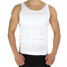 Plus Size Mens Slimming Body Shaper Vest Shirt Abs Abdomen Slim Withe Black Slim And Lift Shirt For Men Tank Tops Underwear Vest