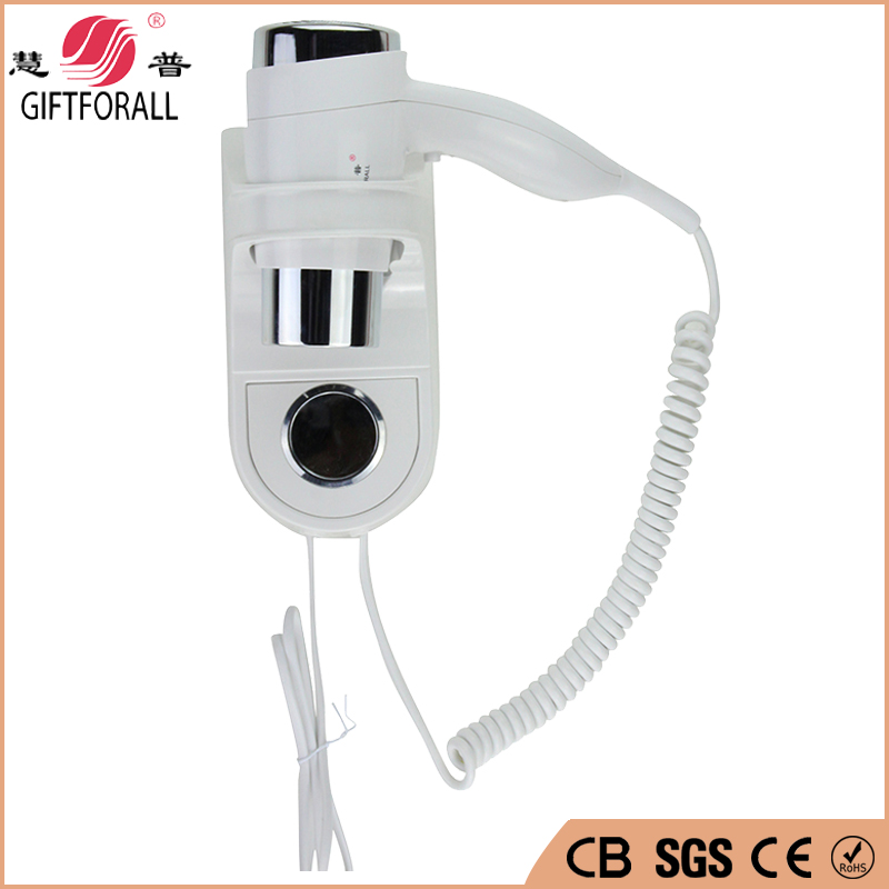 Hot Sales Wall Mounted Hotel Hair Dryer With Electric Over-Heating Protection Hot/Cold Air hair dryer blower Rcy-67430-M Z40