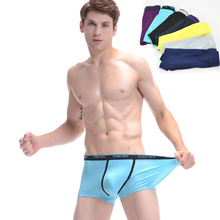 2015 new summer breathable men underwear boxer high quality bamboo fiber mens shorts boxers heath cueca free shipping