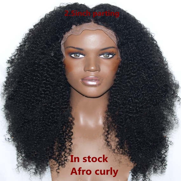 Free Shipping new heat resistant fiber black curly Synthetic lace front wig for african american black women