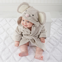 baby cartoon soft flannel pajamas robes 2016 warm comfortable infant boys girls nightwear homewear bathrobe clothing