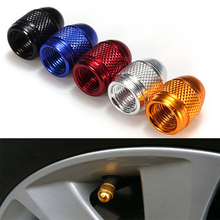 2015 New 4X Aluminum Bullet Style Air Port Cover Tire Valve Wheel Stem Caps black/blue/yellow/red/silver