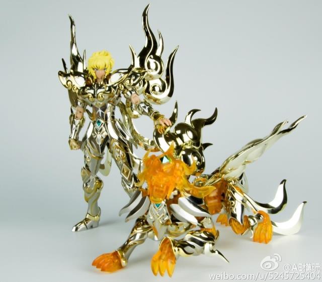 In-Stock Saint Seiya AE model Gold Soul OCE God Leo Aiolia contains Cloth stents,two bodies with  2 sets Metal Cloth