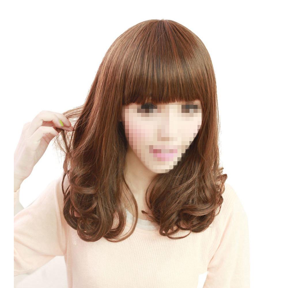 New Practical Beautiful Superior Durable Dark Brown Womens Short Curly Wig Free Shipping