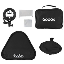 Floading Adjustable Godox 60 x 60cm Flash Softbox Kit with S-Type Bracket Bowen Mount Holder For Camera Photo Studio