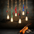 Loft American style retro pendant lamp industrial wind single head Restaurant Bar bench drop light