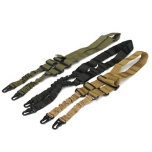 Nylon Multi-function Adjustable Two Point Tactical Rifle Sling Hunting Gun Strap Outdoor Airsoft Mount Bungee System Kit