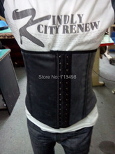 2015 Rubber waist cincher Black deportiva sport latex waist cincher for plump women men to body
