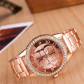 Watches Women Fashion Luxury Brand Ladies Gold Steel Quartz Watch Geneva Casual Crystal Rhinestone Wristwatches Relogio