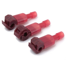 Brand New 10PCS Red Quick Splice Wire Terminals&Male Spade Connectors 0.5-1.5mm 22-18AWG Best Promotion