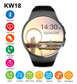 KW18 Bluetooh Smart Watch Pedometer Heart Rate Monitor Support SIM TF Card Smartwatch for Samsung S5