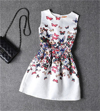 Summer Dresses For Girls 2016 New 6-12 Year Kids Clothes Wedding Party Flowers Dress Girls Clothing Princess Baby Costume