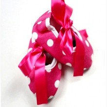 Infant Baby Toddler Girl Dot Damask Zebra Leopard Print Silk Ribbon Shoes