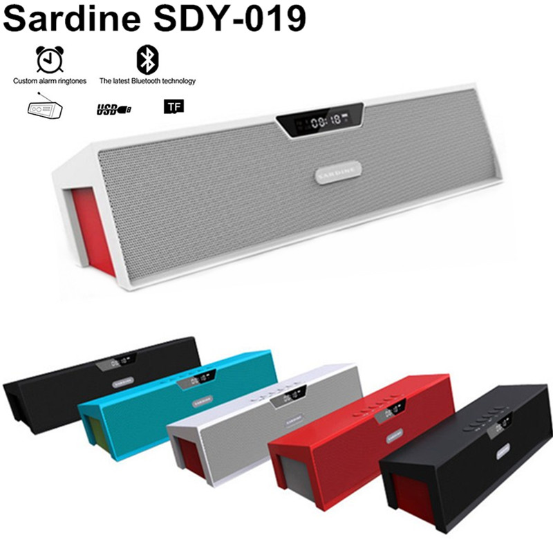 Original Protable Wireless Bluetooth Speaker Sardine SDY-019 HIFI Stereo Subwoofer Speakers Support FM Radio TF Card Loudspeaker Original Protable Wireless Bluetooth Speaker Sardine SDY-019 HIFI Stereo Subwoofer Speakers Support FM Radio TF Card Loudspeaker