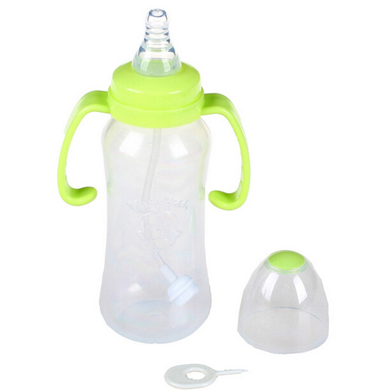 Plastic Baby Bottle Holder High Quality Baby Feeding Bottle Nuk Health Safety Baby Cup Straw Feeder Milk Juice Bottle Handle (3)