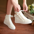 2017 spring and autumn all casual canvas shoes to help women side zipper rivets students flat