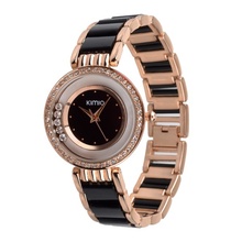 Luxury Women s Watch Women Rhinestone Watches Plastic Strap Lady Quartz Wristwatch With Diamond K485M RGB