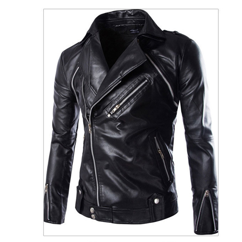 2016 Leather Jacket Men Jackets and Coats Winter Windbreak Brand