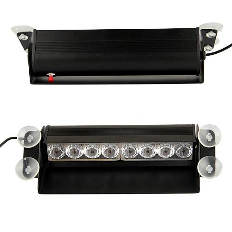 CARCHET Car Emergency White Yellow 8 LED Flashing Flash Light