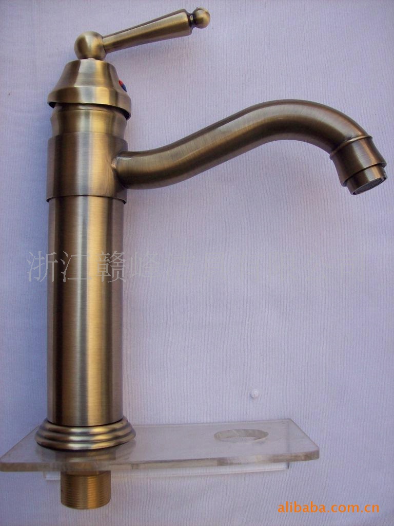 Tiger Ben basin basin faucet hot and cold all-copper C retro antique faucet basin faucet washbasin heightening platform
